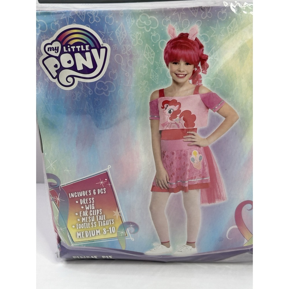 My Little Pony Pinkie Pie Halloween Costume Girls Medium 8-10 Dress, Wig, + More